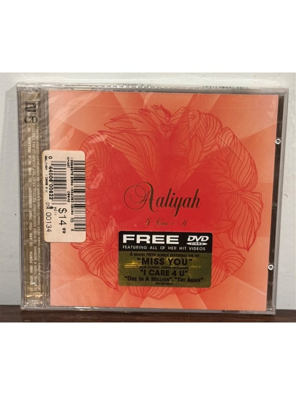 Aaliyah I Care 4 U CD Bonus DVD Hit Videos Miss You I Care 4 U  One In A Million